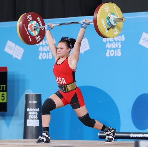 2018-10-11 Clean & Jerk (Weightlifting Girls' 58kg) at 2018 Summer Youth Olympics by Sandro Halank–285